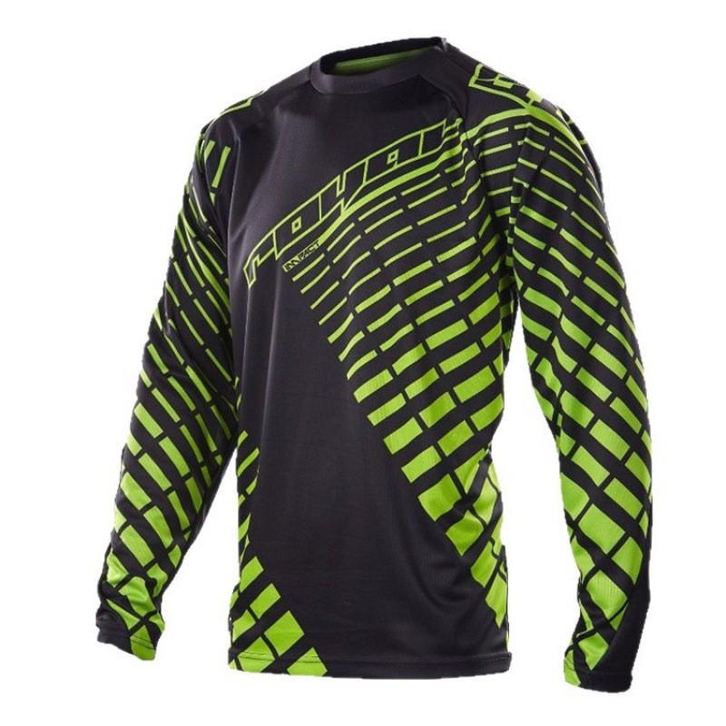 Mens Long Sleeve Cycling Jersey Mountain Bike Offroad Motorcycle Quick Dry Top