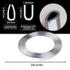 6M Autotürkanten-Kratzschutzstreifen Stoßstangen-Antikollisionsstreifen DIY Silber PVC-Formteil Zierstreifen Auto