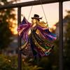 Cattura Sole Ballerina, Girandola in Vetro Colorato Fatta a Mano, Cattura Luce Solare da Appendere Boho per Finestra Giardino Portico Decorazione