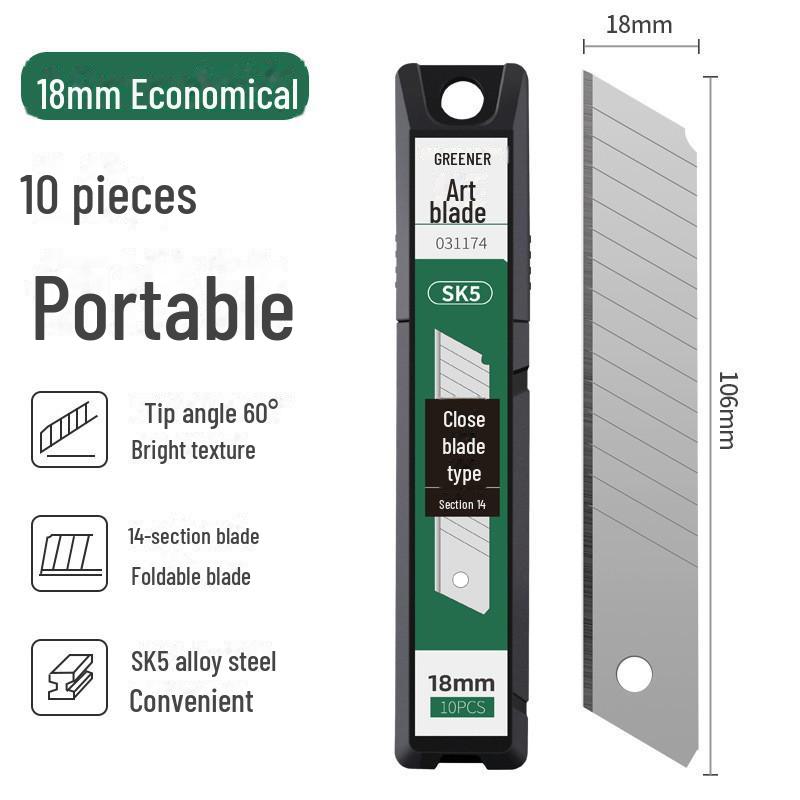 Green Forest Heavy-Duty All-Steel Utility Knife: Industrial-Grade, Thickened, Durable, Large Wallpaper & Paper Cutter