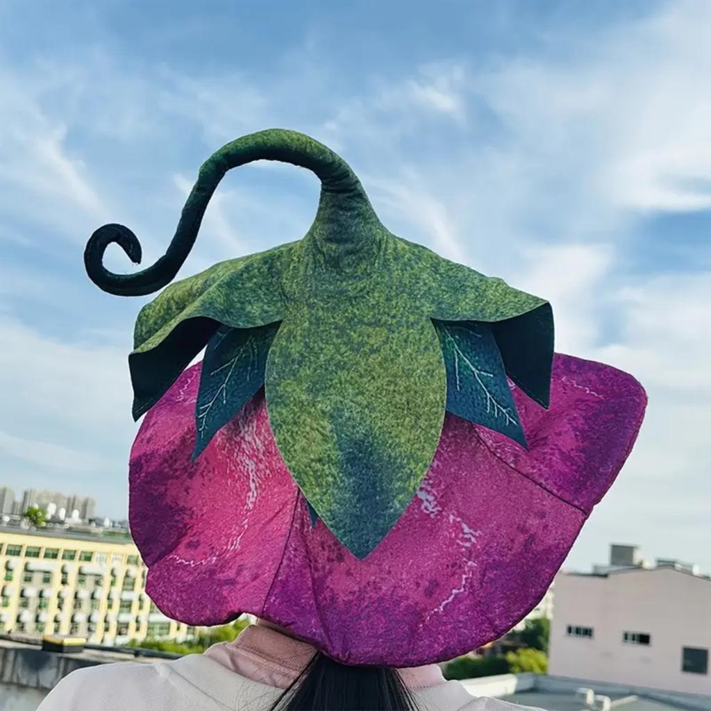 1pc Morning Glory Flower Witch Hat for Women Unique Adult Halloween Costume Accessory for Parties Cosplay Events Chic Design Floral Decoration