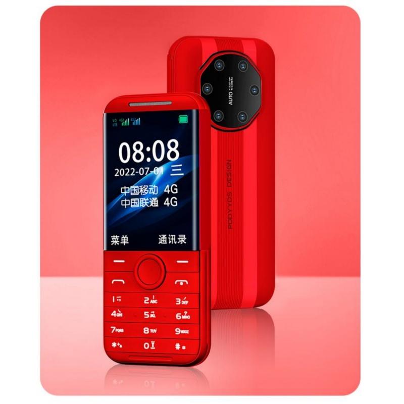 H29 4G CellPhone 2.8inches Screen Dual SIM Card Cheap Feature Phone Alarm Clock Recorder Flashlight Bar Feature Phone