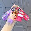 Cute New Crayon Shin-Chan Silica Gel Key Buckle Creative Backpack Pendant Comic Ornaments Cute Gifts For Boys And Girls