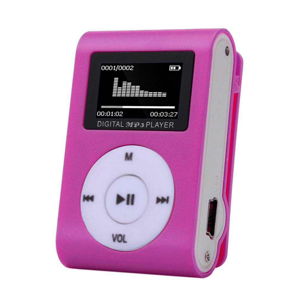 Mini MP3 Player Portable Metal Clip Music Supporting 3.5mm Interface Micro Stereo Fashion Display Relaxing