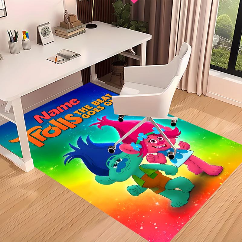 Custom personalization Trolls Print Area Rug - Soft, Washable Non-Slip Indoor Mat,Living Room,Home&Office Decorative Rug