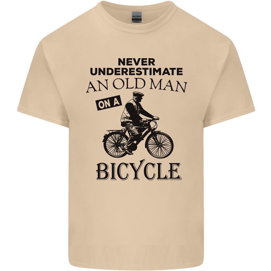 Cycling Never Underestimate Old Unisex Unisexs Light Cotton TShirt