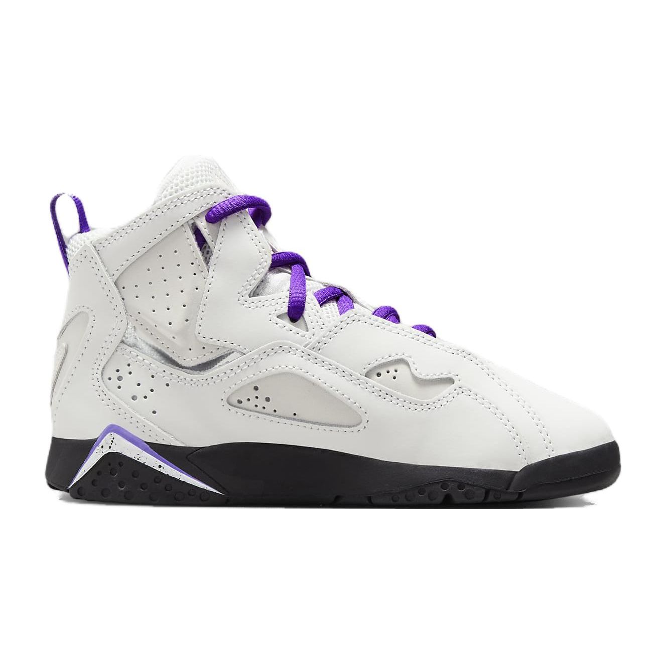 Air Jordan True Flight PS Базовый серый Фиолетовый Веном Детские кроссовки — фото 2