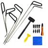 Auto Automotive Ding Hail Puller Set Body Dent Removal Rods Hook Tool Push Rod Car Crowbar Paint Dent Repair Tools Kits