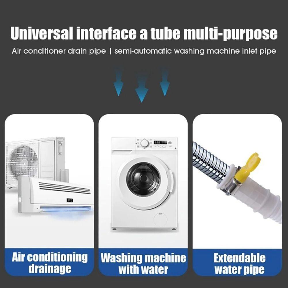 1Pcs Faucet Accessories Hose Tube White PP Plumbing  for Washing Machine Dishwasher Air Conditioner