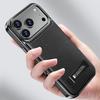 Plating Magnetic Leather Case For iPhone 17 Pro Max Funda iPhone 16 Pro Max 15 14 13 Luxury Folding Bracket Shockproof Phone Holder Cover