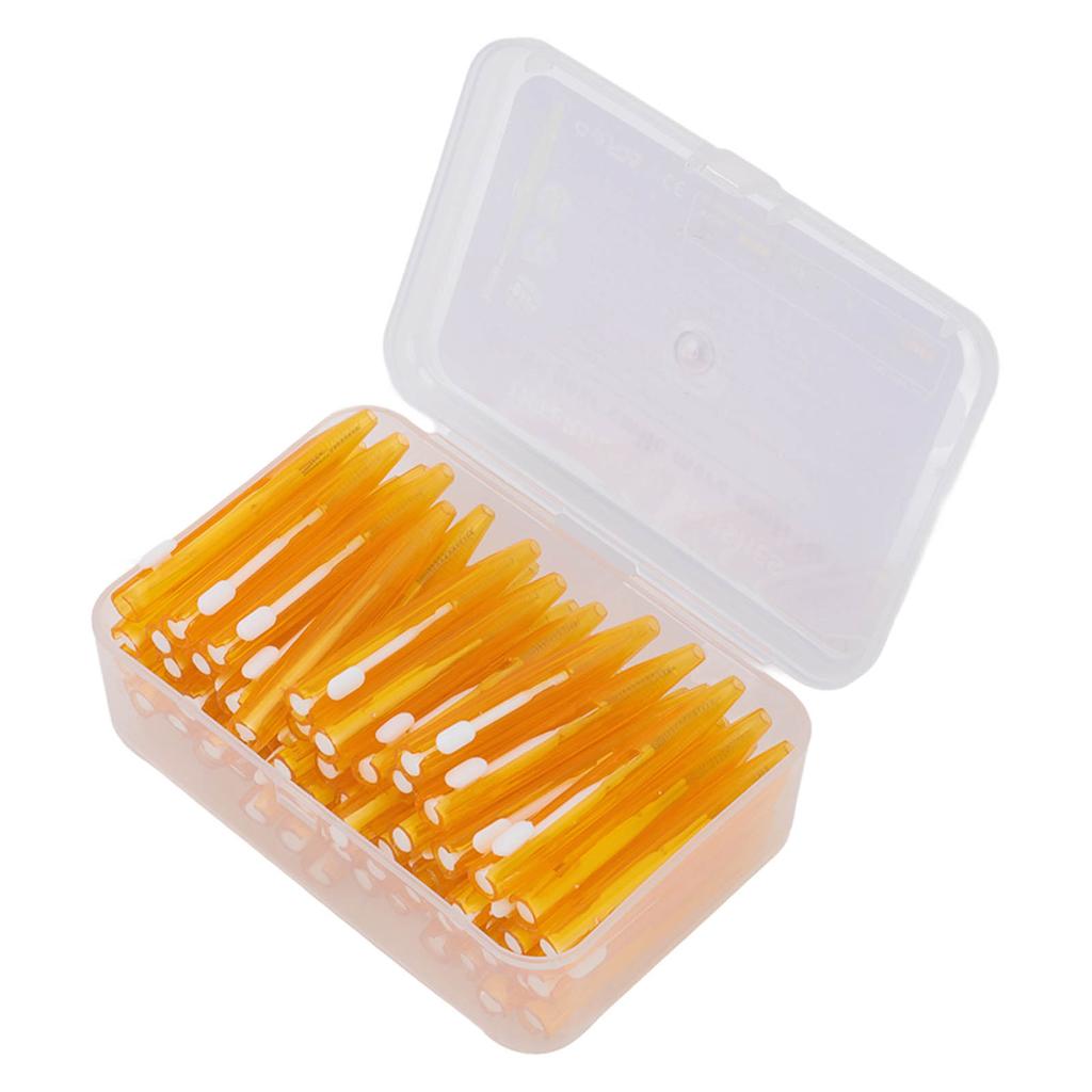 60 Pièces Brosse Interdentaire Pratique Mince Nettoyeur d'Appareil Dentaire avec Manche en PP pour Adultes Enfants