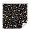 Gold Leather Graphite and Black Wallpaper for Living Room and Bedroom 50x1000