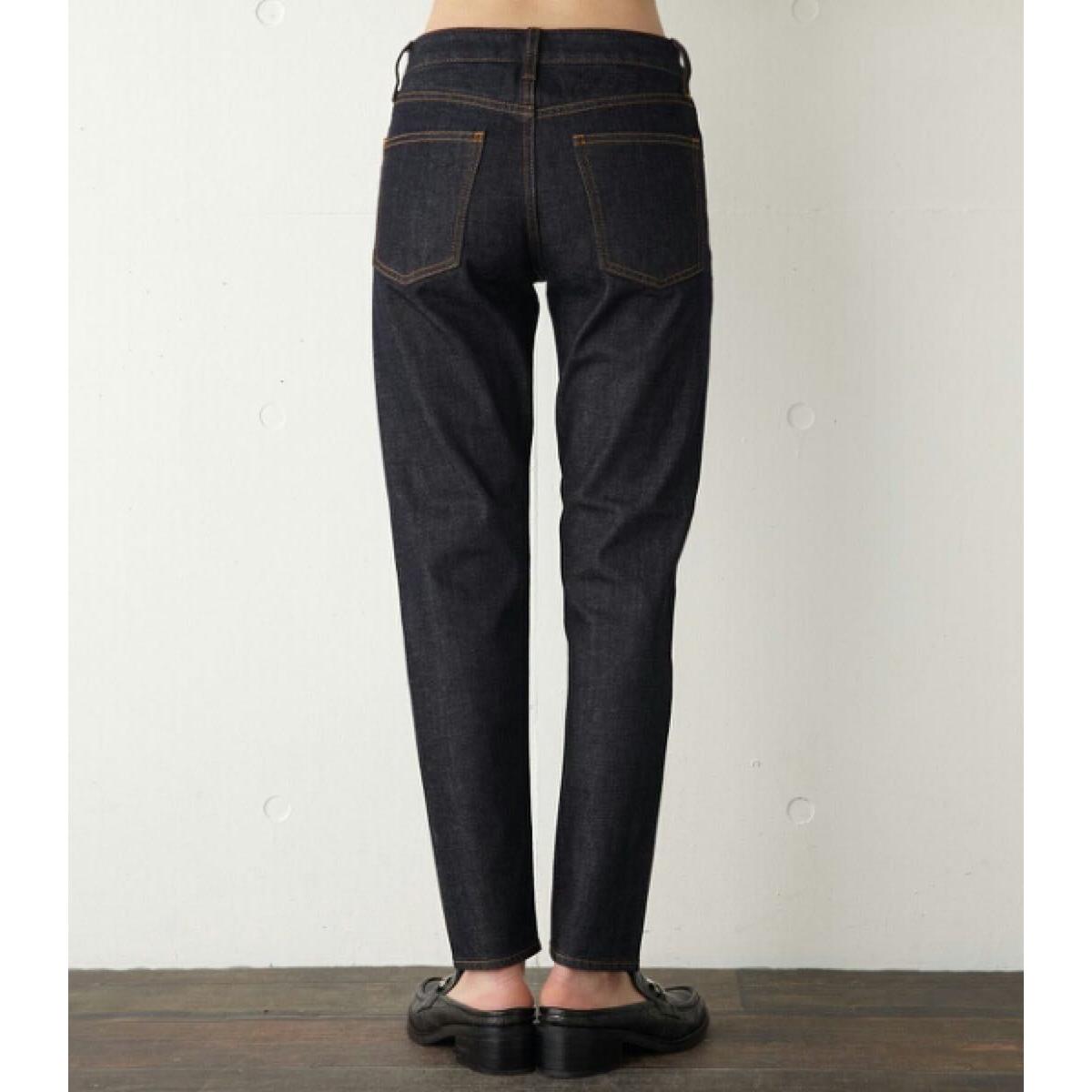 moussy STF tapered denim one wash denim pants