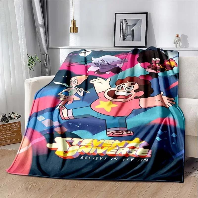 Steven Universe Cartoon Throw Blanket for Kids Warm Flannel Blanket for Bed Bedroom Sofa Travel Picnic Birthday Gift