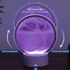 Dnil Moving Sand Art Lamp, 3D Moving Sand Art, Children's Desktop Art Toys, Quicksand Bedside Lamp, Creative Glass Sand Painting Colorful Night