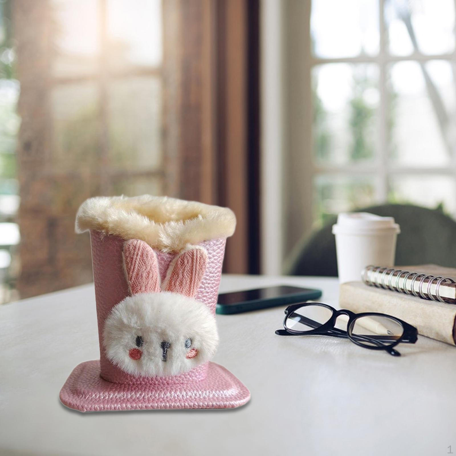 

Подкладной держатель для очков Милая подставка для очков Чехол Органайзер для хранения для офиса Pink Bunny