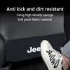 Car Back Protector Cover Seat Back Mat Anti-Kick Cushion Pads For Jeep Renegade Wrangler Compass Gladiator Cherokee Accessory