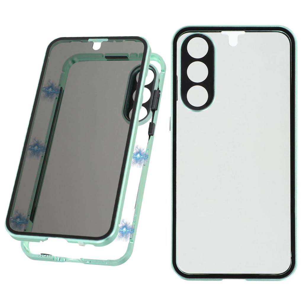 For Samsung Galaxy A56 5G Case with Anti-Spy Screen Protector/Lens Film Tempered Glass Metal Phone Cover