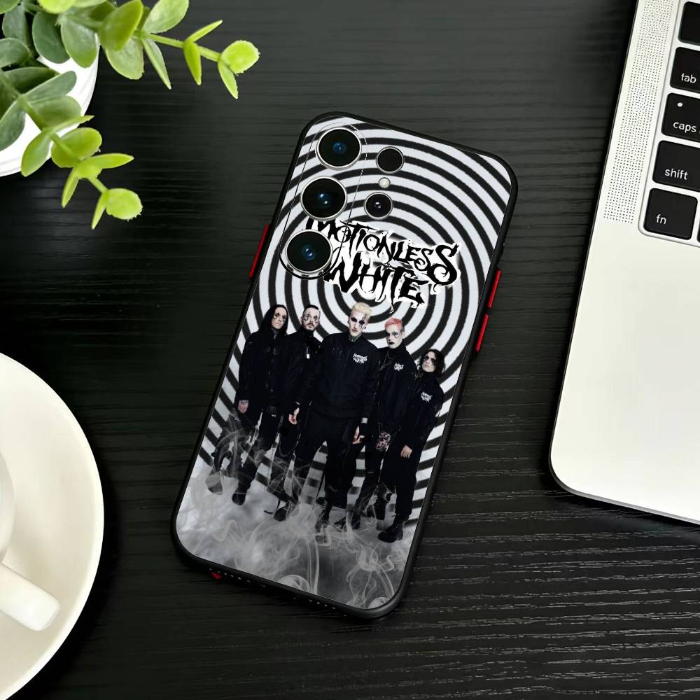D-Motionless In W-White Phone Case For Samsung S26,S25,S24,S23,S22,S30,S21,Ultra,Plus,FE 5G Black Soft Cover