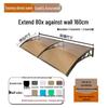 Aluminum Alloy Window Awning: Outdoor Polycarbonate Sunshade & Rain Shelter for Doorway or Balcony