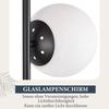 Lampadaire salon - NETTLIFE - Lampadaire 3 ampoules - métal et verre - interrupteur au pied - E27