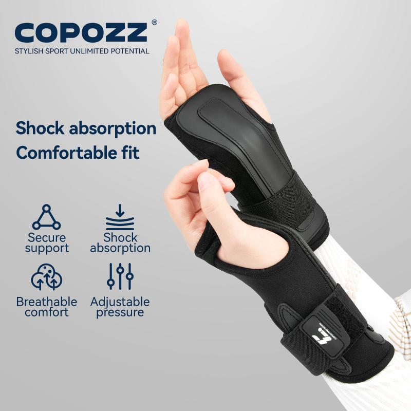 COPOZZ One Pair New Adult Ski Wrist Guard Snowboard Elastic Palm Protection Professional Men Women Skiing Protective Equipment