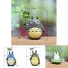 Resin Cartoon Totoro Miniature Garden Scene With Leaf Design For Home Decor And Gift Giving