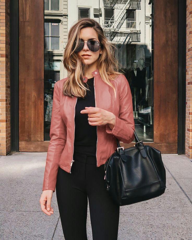 Women's PU Leather Suit Jacket