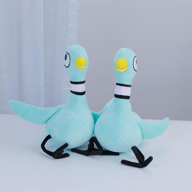 Mo Willems Pigeon Plush Don't Let The Pigeon Drive The Bus Big Eyed Chicken Blue Pigeon Soft Stuffed Animals Kids Birthday Gifts
