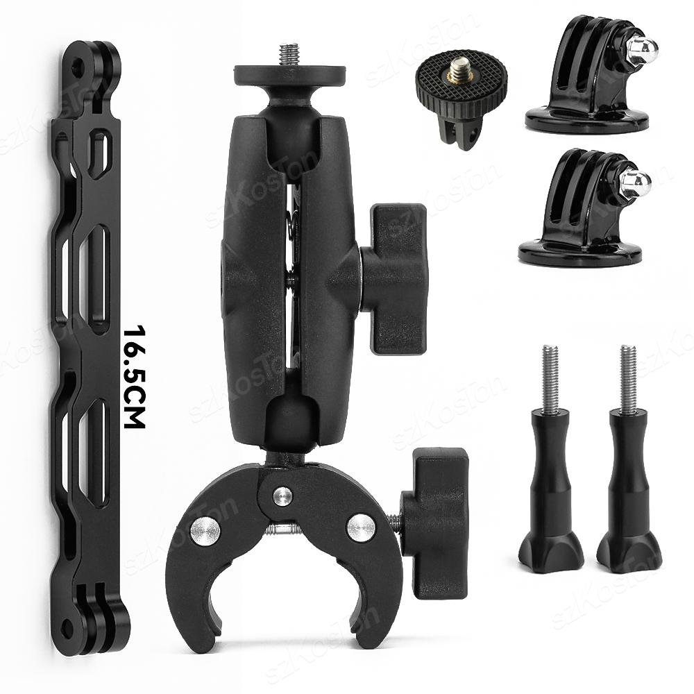 Motorcycle Bicycle Camera Holder Handlebar Mount Bike Bracket for GoPro Hero 13 12 11 10 9 8 DJI Action 5 Pro 4 3 Insta360 X5 X4