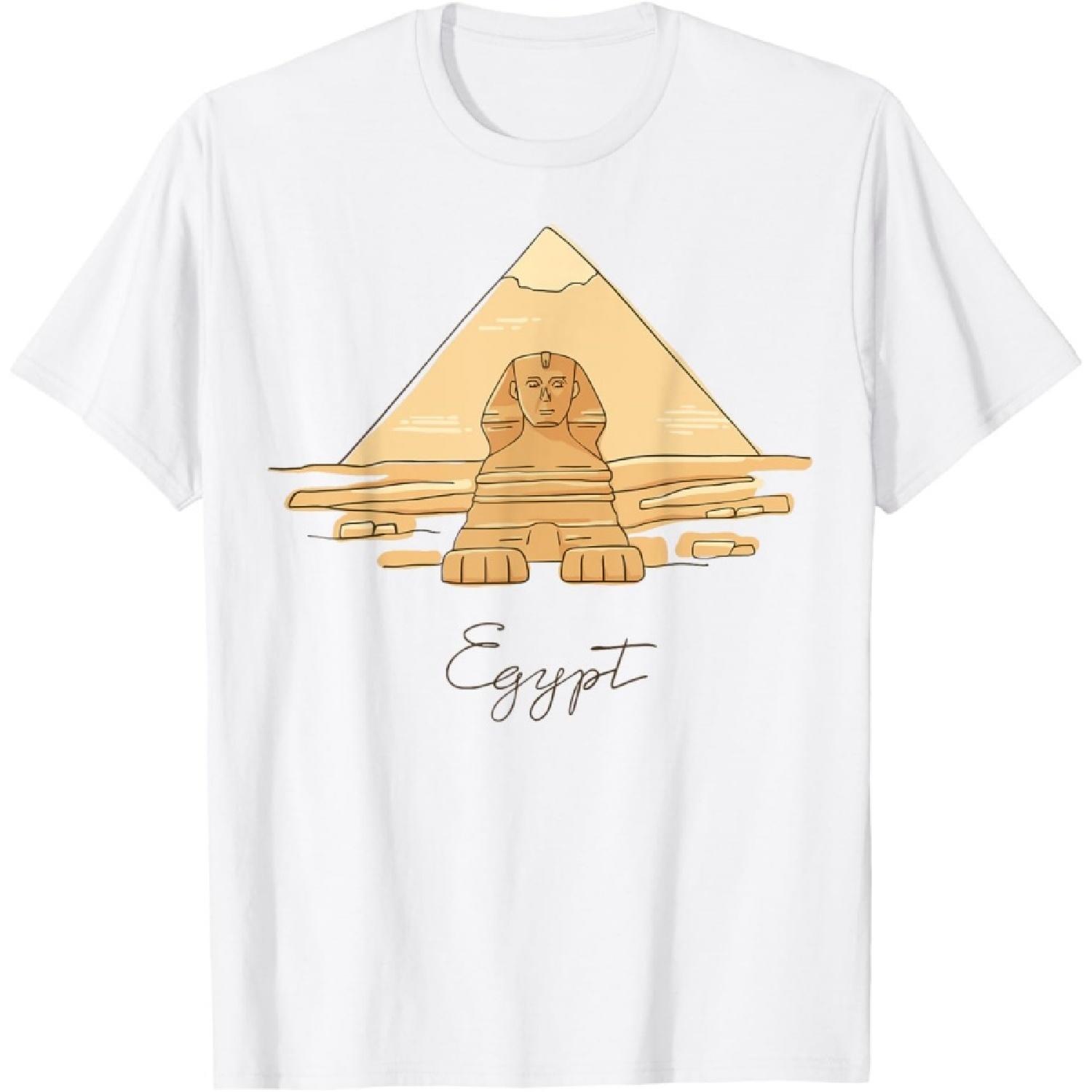 

Travel Egypt Pyramids of Giza Sphinx Cairo Luxor Vacation T-Shirt XXXXXL білий