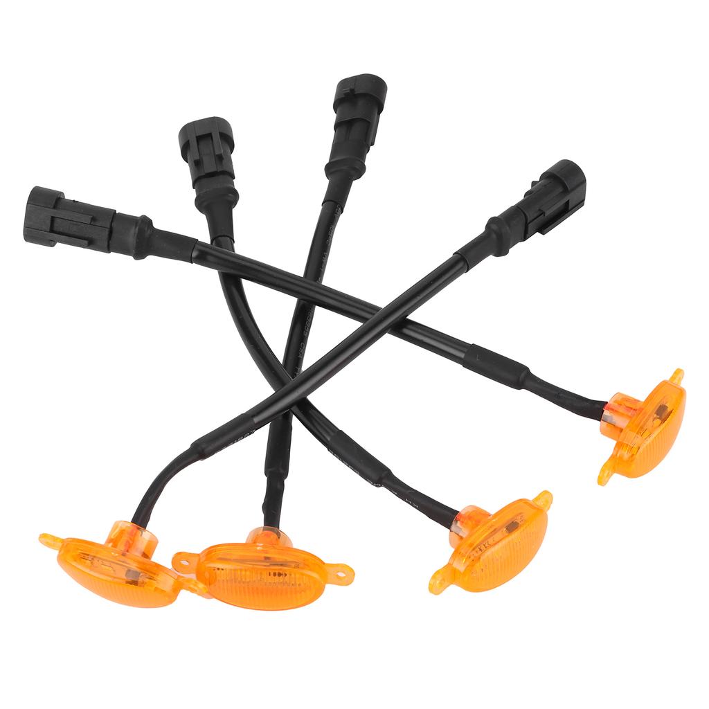 Car Grille Amber Lights IP68 Waterproof 1000LM for Daytime Running Light  Fog Lamp Universal