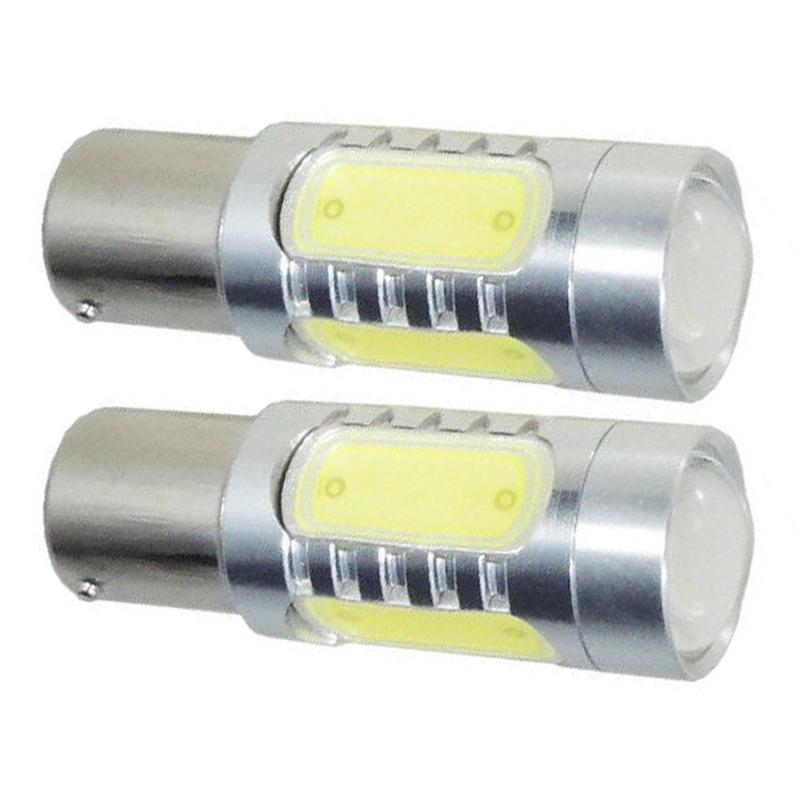 12-24V 2pcs White Car Truck LED Turn Signal Light Bulb 1156 7506 1156A P21W BA15S