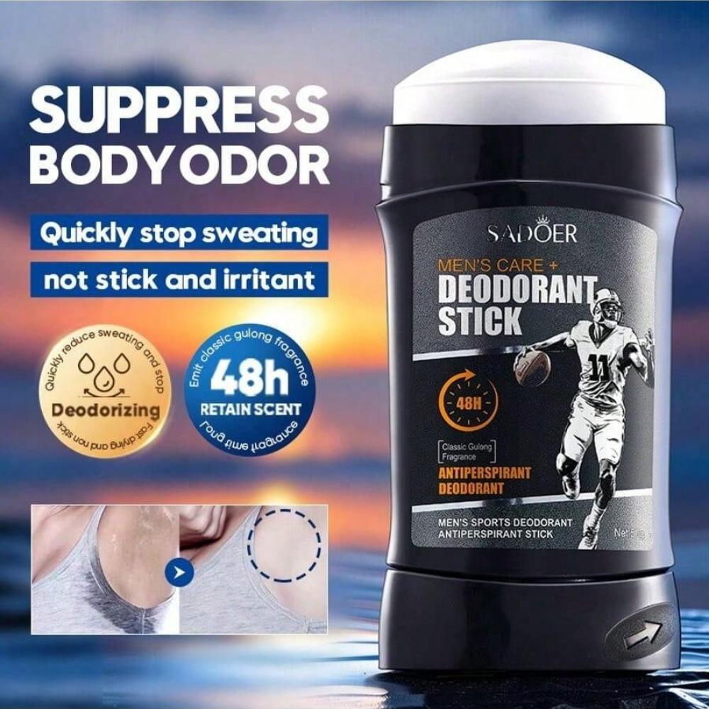 Stick Deodorante Uomo Lunga Durata 48H Protezione dal Sudore Ingredienti Naturali Profumo Fresco Controllo degli Odori per Uomo Comfort per Tutto il Giorno