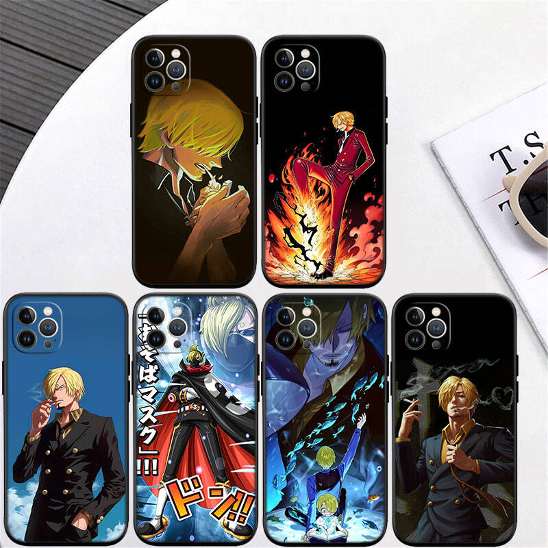 MH123 One Piece Sanji Phone Shell Case for iPhone 7 8 11 12 13 14 15 16 17 16E XS Pro Max XR X SE Air