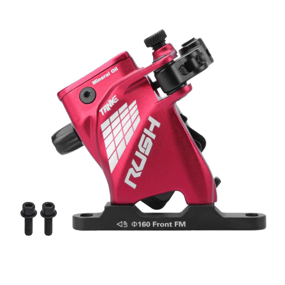 TANKE Line Pulling Oil Pressure Calipers Hydraulic Disc Brake  Road Bike Brake Set RUSH Front Rear 160MM Scooter Bicycle Parts
