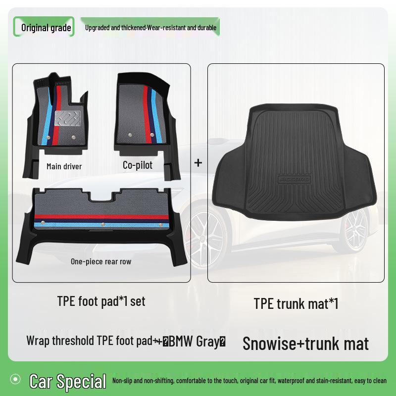 2025 BYD Han L EV/DMP TPE Floor Mats Full Coverage Interior Modification