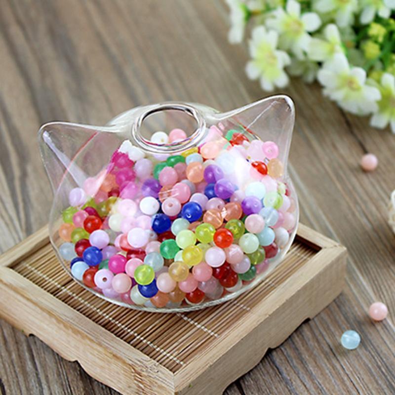 Katzenglasvasen, durchsichtig, für Blumen und Pflanzen, Terrarium, Behälter, Hängevase, Hochzeitsdeko, Gartenornamente, Hängepflanzgefäß