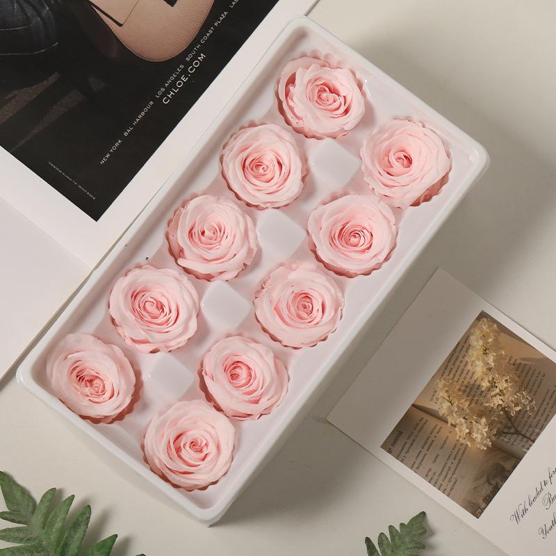 Grade B 3-4 Roses 10 Flowers Dried Flowers Unicorn Valentine's Day DIY Gift Box Material Pack Immortal Flower Bouquet