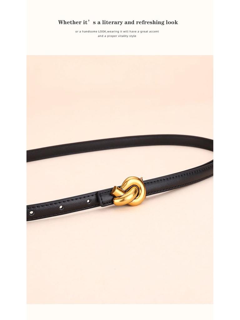 Women's Fashion Cowhide Waist Belt - Versatile & Decorative