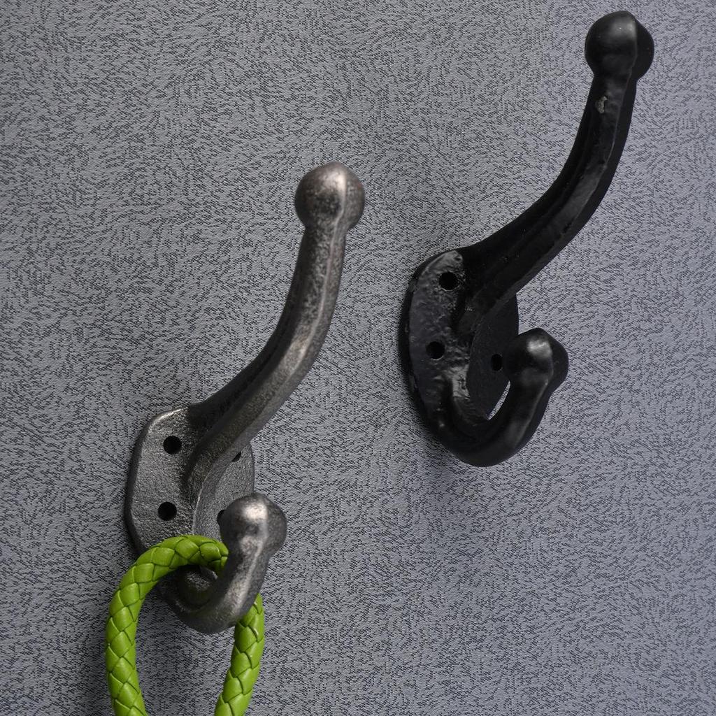 European Industrial Style Cast Iron Coat Hook - Retro Wrought Iron Door Hook Decoration.