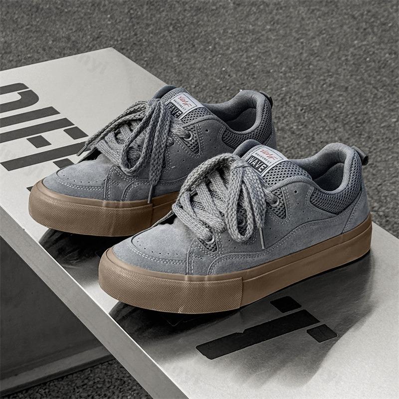 Herren Plateau Sneaker 2025 Mode Bequem Rutschfest Schnürschuhe Outdoor Skateboard Freizeitschuhe Flats Hochwertige Sneaker