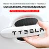 Car Door Sticker Carbon Fiber Scratches Auto Handle Protection Film For Tesla Model 3 Model X S 2016-2023  Model Y Decals TM3 TMX