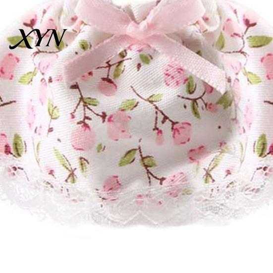 Photo Prop Hamster Clothes Cute Dress, Sweet Floral Heart Fruit Prints, Lace Trim Pet Dress Small Animal Costume with Bow, Animals Outfit for Squirrel