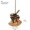 Luxury 3D Retro Resin Christmas Tree Ornaments: Old Man Bell Pendant with Gift Bag