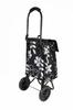 Rep cocoro Shopping Cart, 22L, Flower Black, with Flap & Cooler Function, and Bag-in-Bag