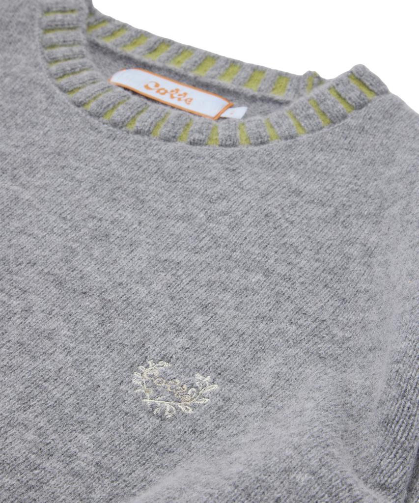 Kkotte Classic Two-Tone Rib Knit (Light Gray)