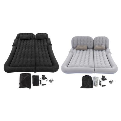 2-in-1 Multifunktionale aufblasbare Reise-Matratze PVC Beflockung Weiches Schlaf-Ruhe-Kissen für Auto SUV aufblasbares Bett für Auto