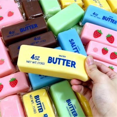 Squishy Elastic Butter Stick Fidget Toy Blind Box Stress Relief Game Funny Decompression Prank Squeeze Toy For Anxiety Relief