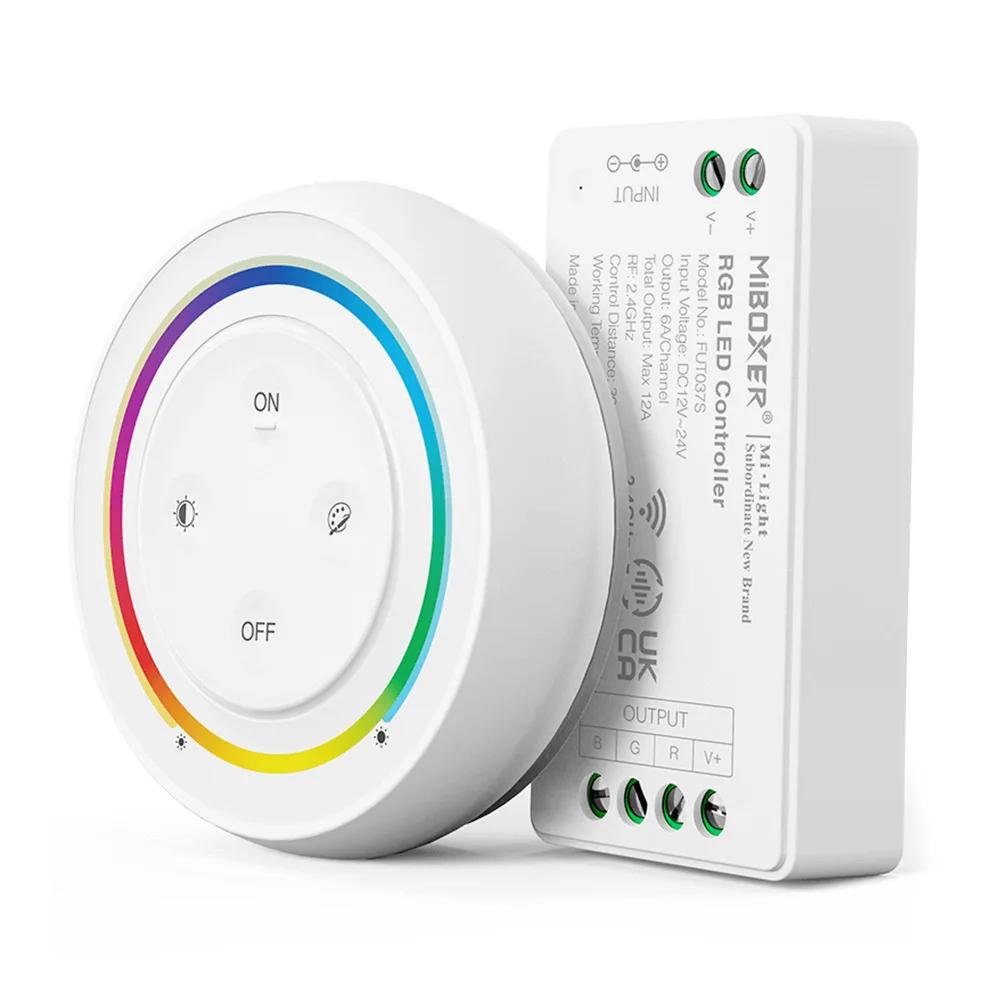 

MIBOXER 2.4GHz RF wireless remote smartphone APP control Sunrise DC12-24V Dual White/Single Color/RGB/RGBW/RGB+CCT controller